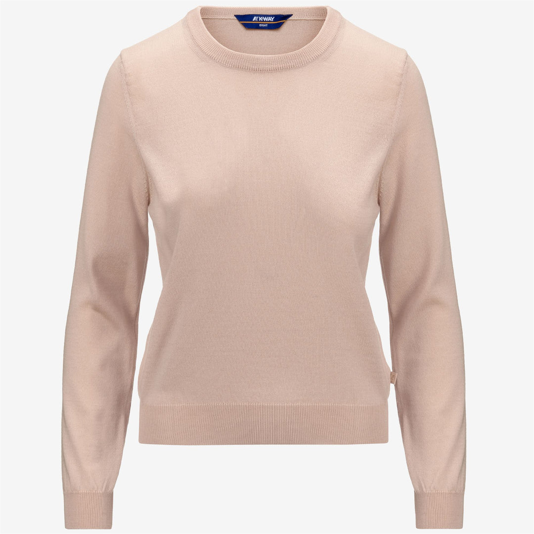 Knitwear Woman ABBI MERINO Pull  Over PINK AMBER Photo (jpg Rgb)			