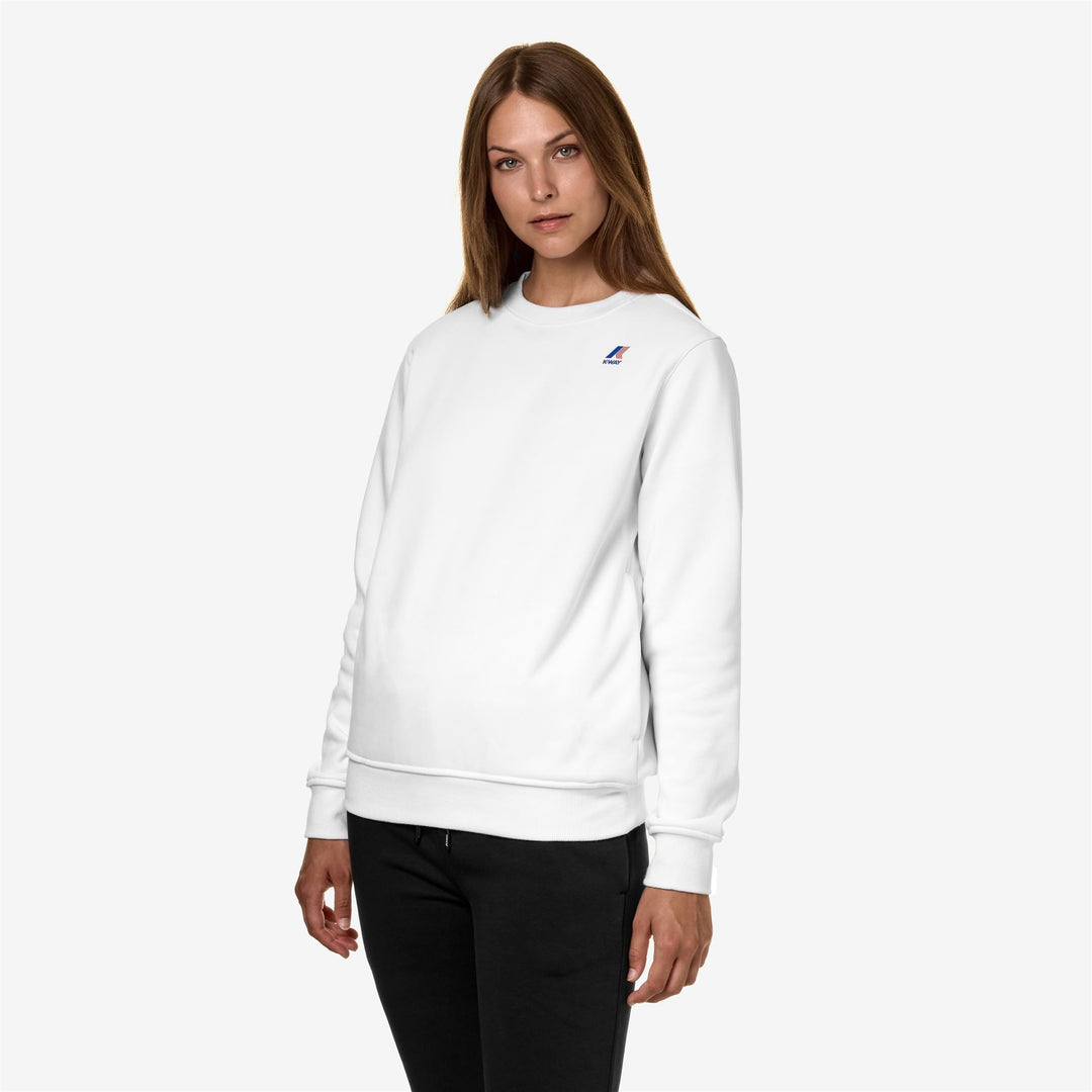 Fleece Unisex LE VRAI AUGUSTE HV POLY CO Jumper WHITE Detail (jpg Rgb)			