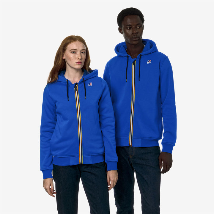 Fleece Unisex LE VRAI ARNEL HV POLY CO Jacket BLUE ROYAL MARINE Detail Double				