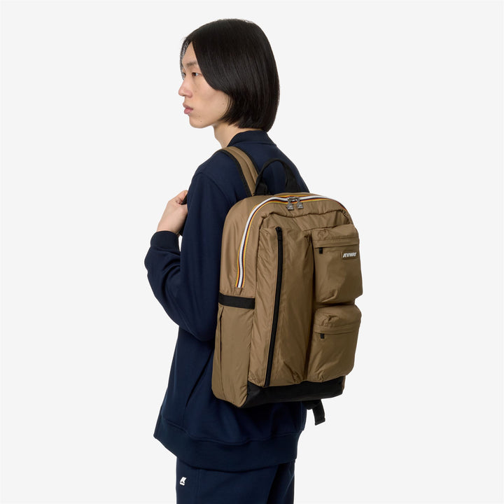 Bags Unisex AMBERT Backpack BROWN CORDA Detail (jpg Rgb)			