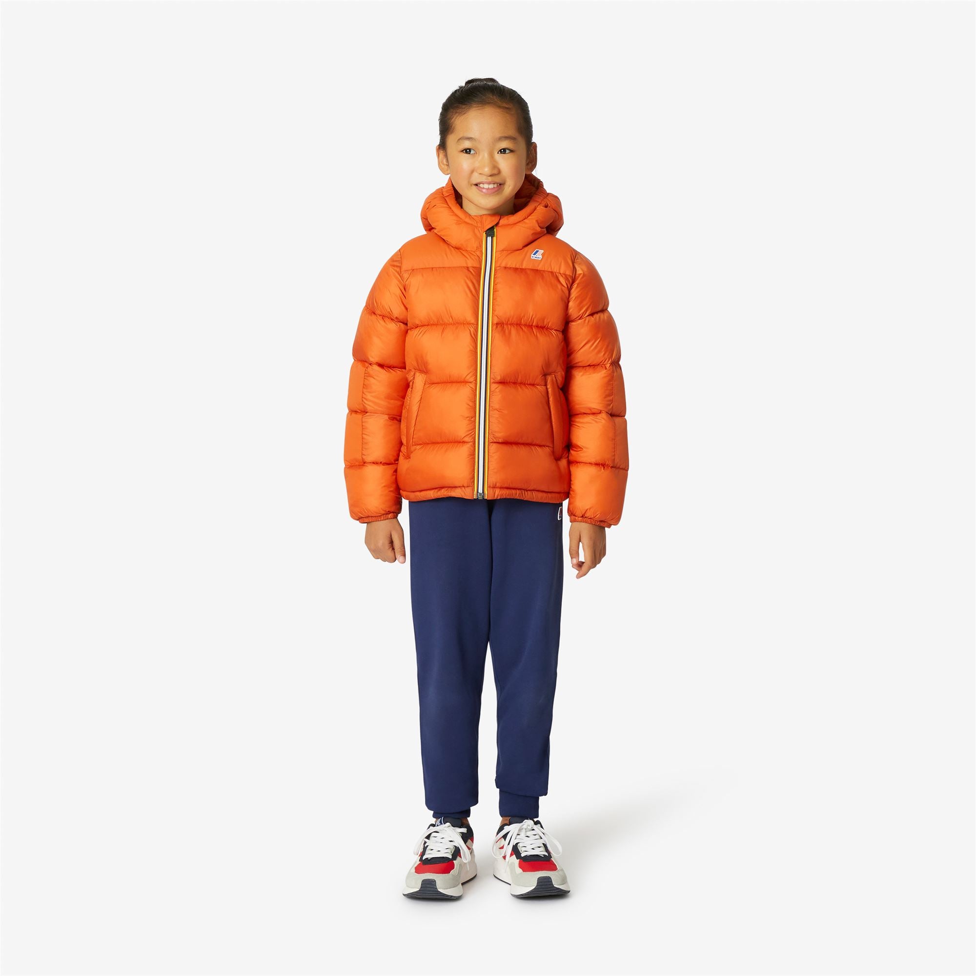 K Way Kids P. Le Vrai 3.0 Claude hooded jacket - Orange