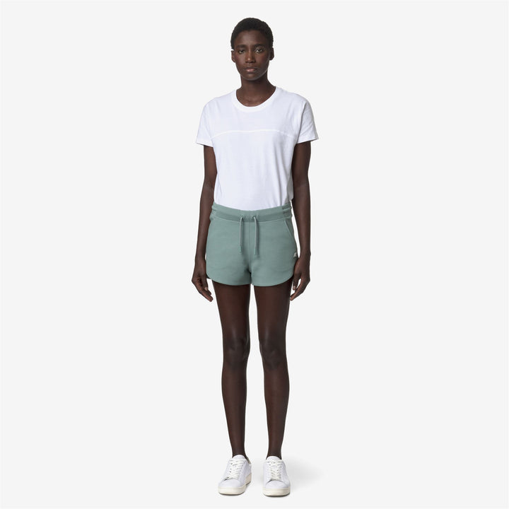 Shorts Woman RYKIELLE Sport  Shorts GREEN MOLD Dressed Back (jpg Rgb)		