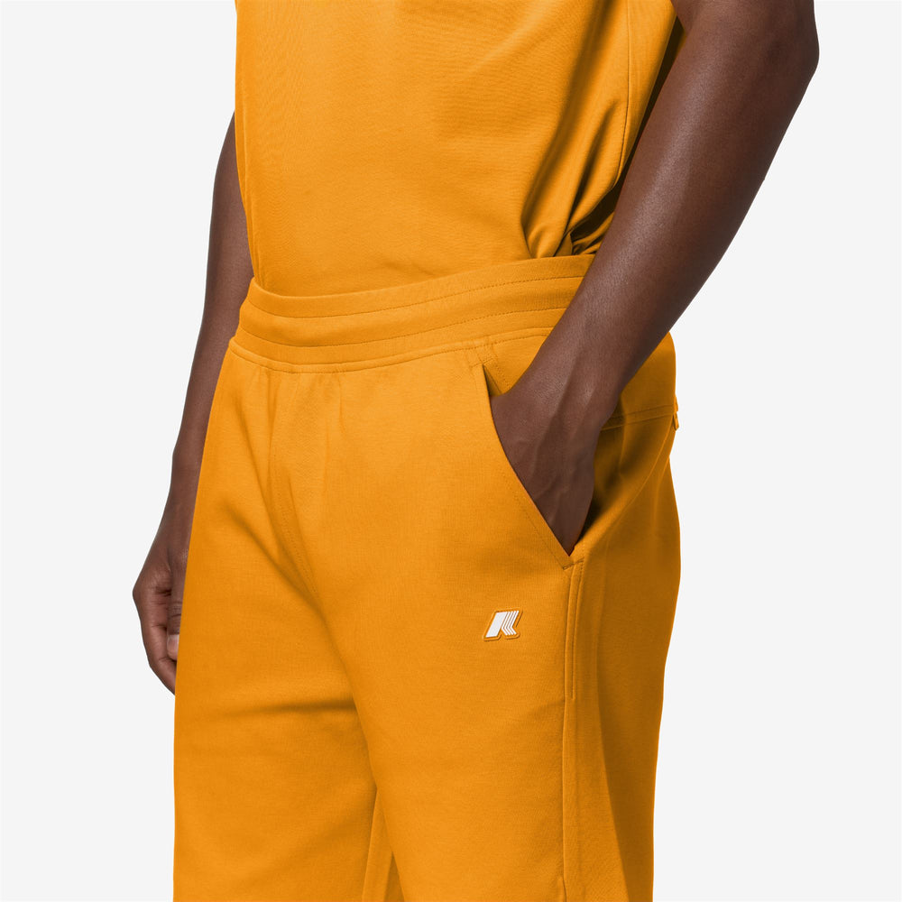 Shorts Man KENY INTERLOCK Sport  Shorts ORANGE MD Detail Double				