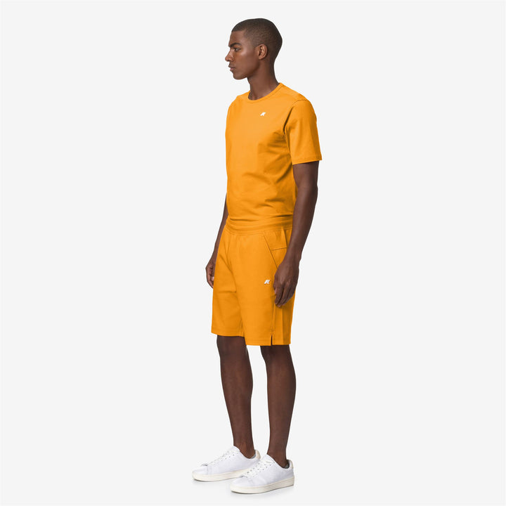 Shorts Man KENY INTERLOCK Sport  Shorts ORANGE MD Detail (jpg Rgb)			