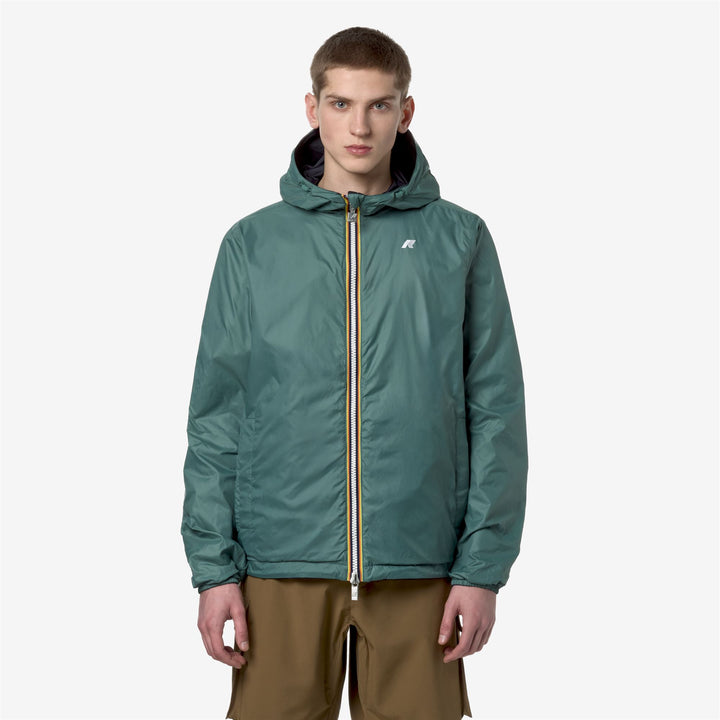 Jackets Man JAKE PLUS.2 DOUBLE Short BLUE D-GREEN P Detail Double				