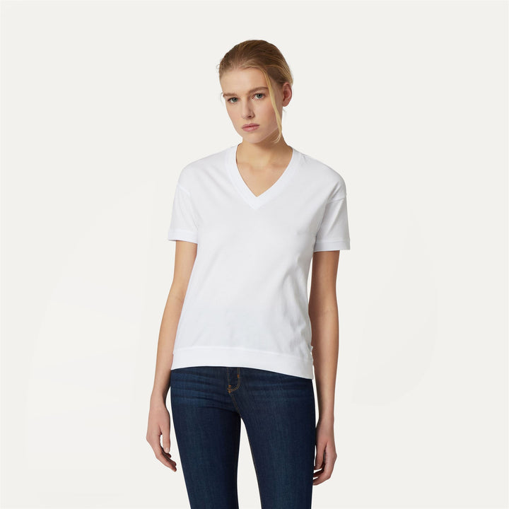 T-ShirtsTop Woman RUBIEL T-Shirt WHITE Dressed Back (jpg Rgb)		