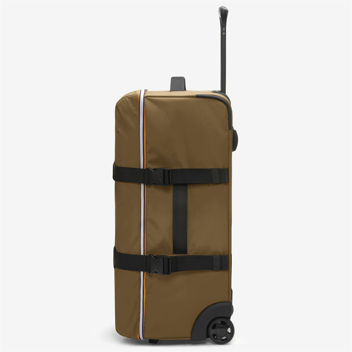 Luggage Bags Unisex BLOSSAC M Trolley BROWN CORDA-BLACK PURE Dressed Front (jpg Rgb)	