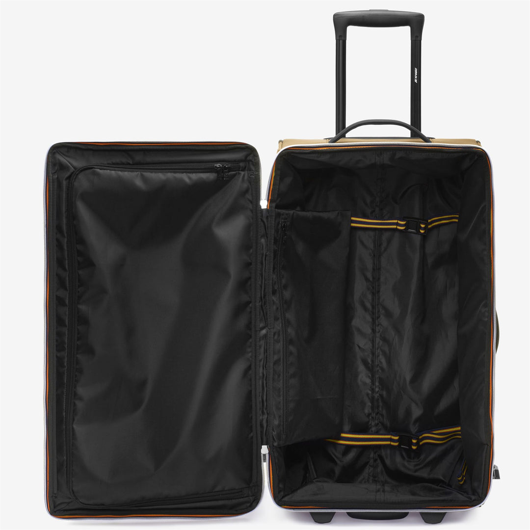 Luggage Bags Unisex BLOSSAC M Trolley BROWN CORDA-BLACK PURE Dressed Side (jpg Rgb)		