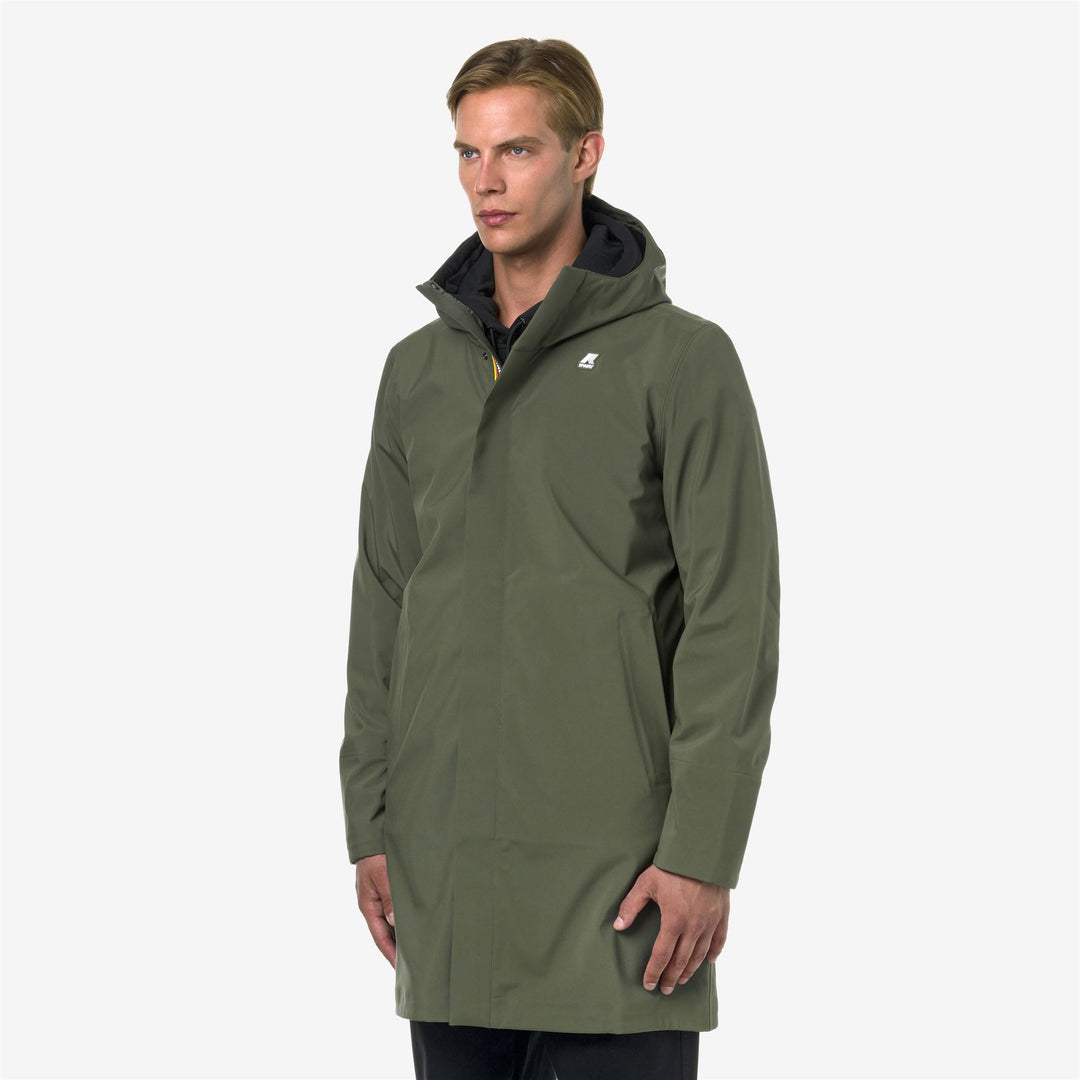 Jackets Man THOMAS BONDED Long GREEN B -BLUE DEPTH Detail (jpg Rgb)			