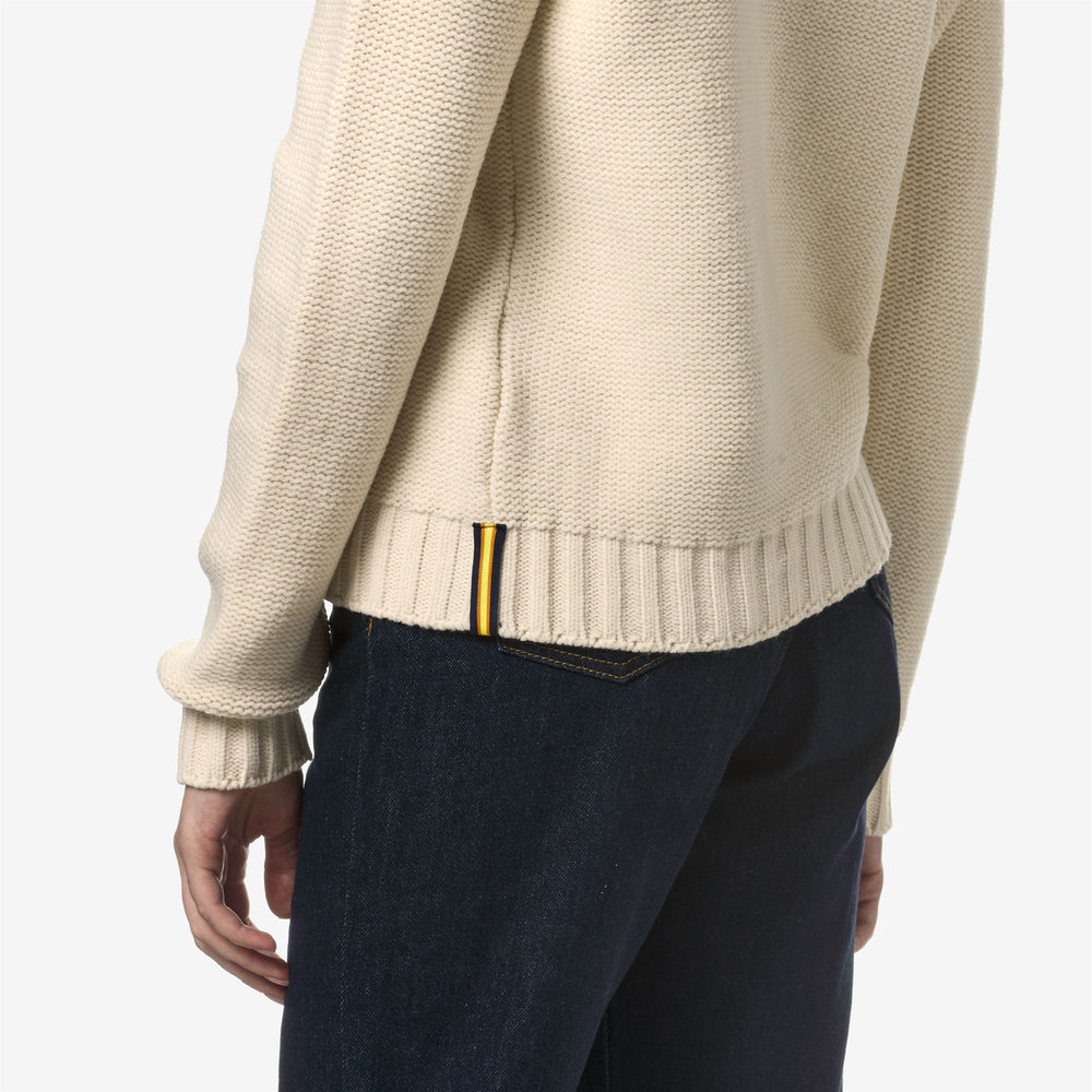 Knitwear Woman CLAIRIE BRAID Pull  Over BEIGE ECRU Detail Double				