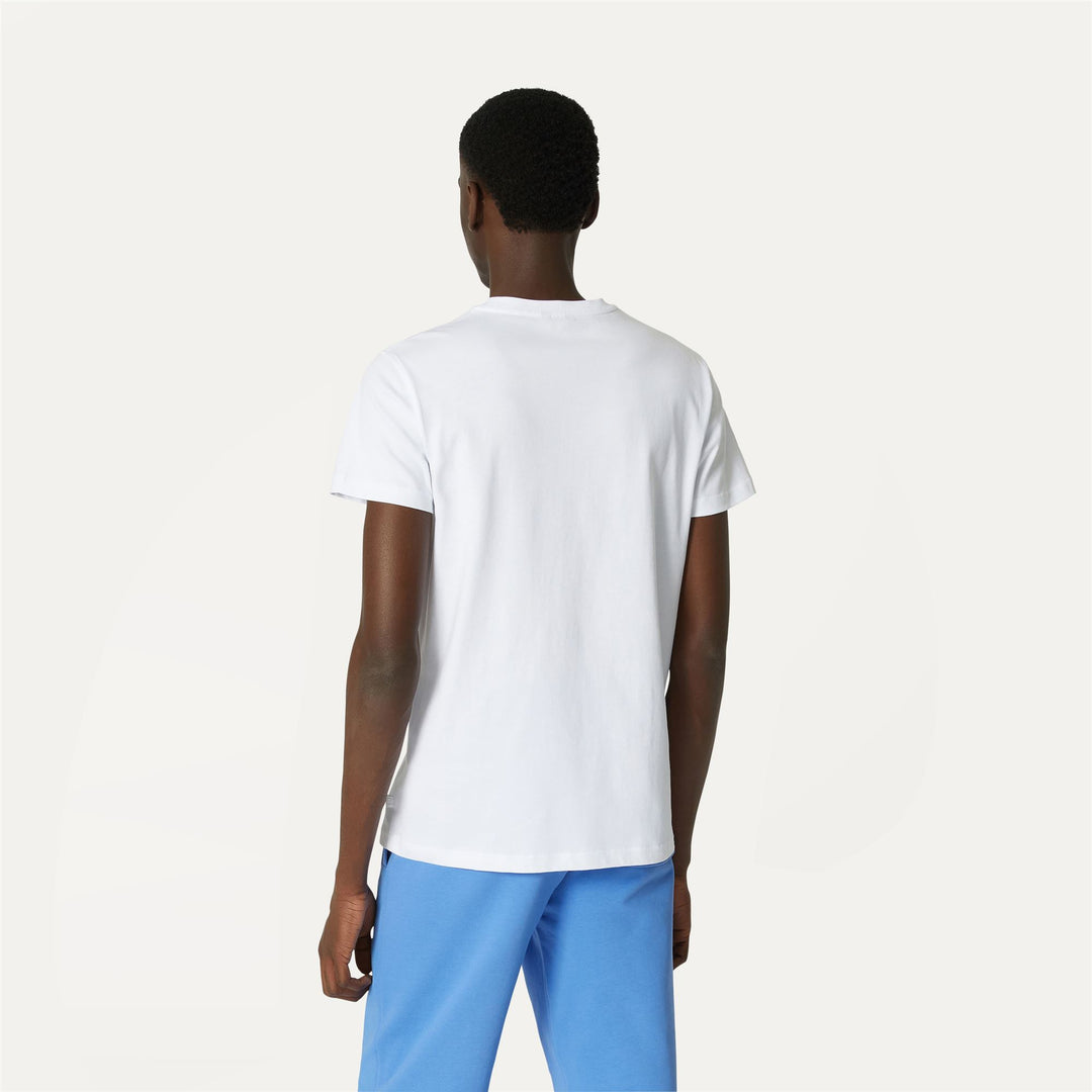 T-ShirtsTop Man ACEL T-Shirt WHITE Dressed Front Double		