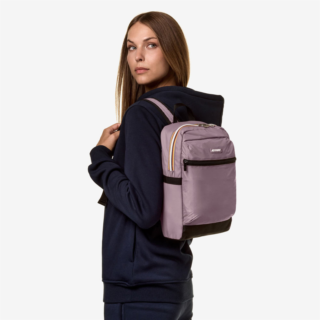 Bags Unisex SMALL LAON Backpack VIOLET DUSTY Detail (jpg Rgb)			