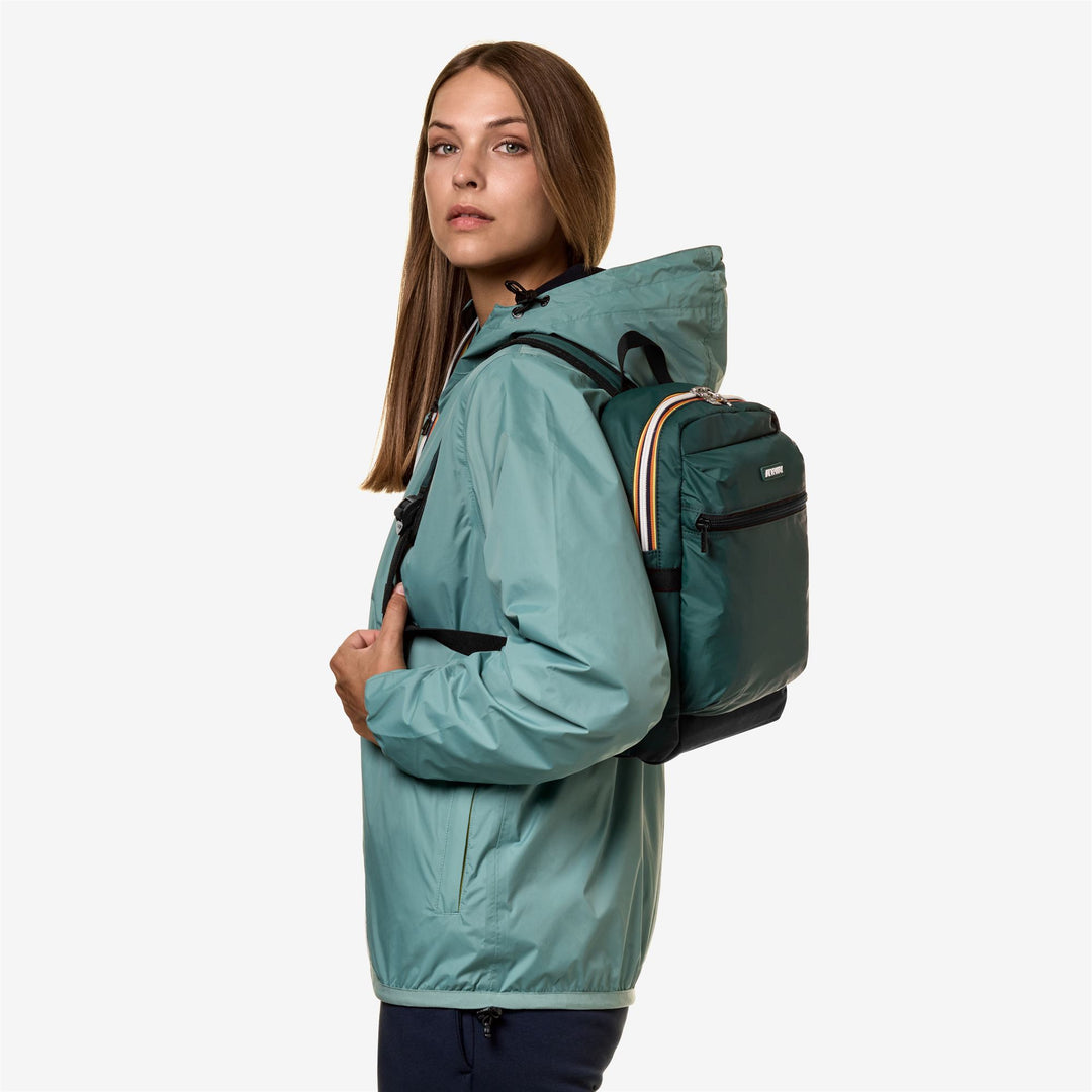 Bags Unisex SMALL LAON Backpack GREEN PETROL Detail (jpg Rgb)			