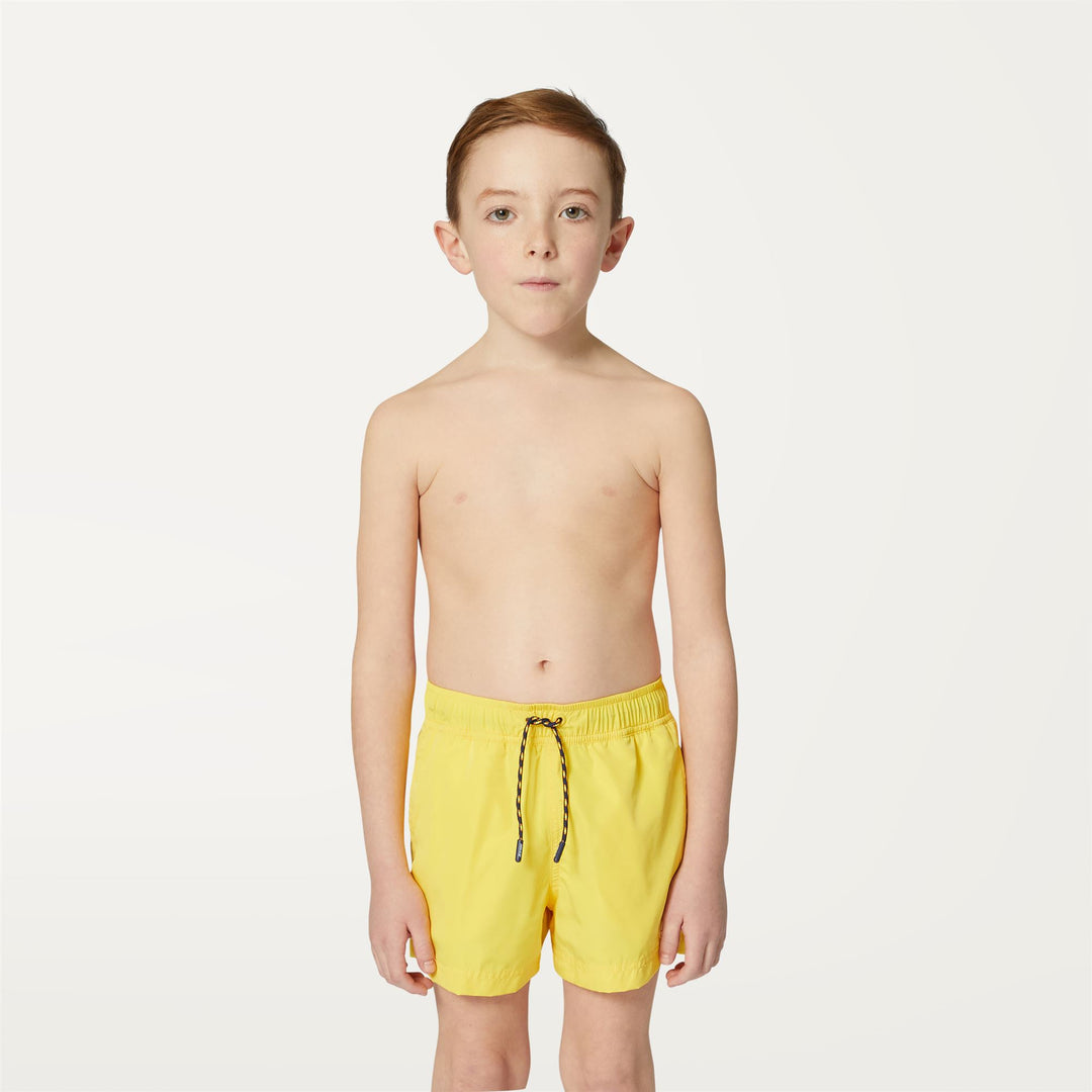 Bathing Suits Boy P. HAZEL Swimming Trunk YELLOW SUNSTRUCK Dressed Back (jpg Rgb)		