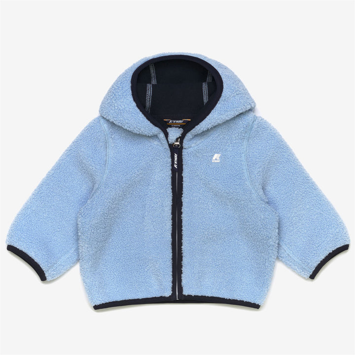 Fleece Kid unisex E. JANNE POLAR Jacket AZURE LT MARINE - BLUE DEPTH Photo (jpg Rgb)			