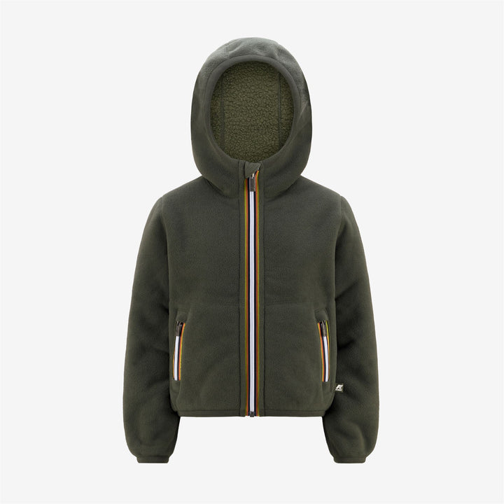 Fleece Boy P. JACK SHERPA POLAR DOUBLE Jacket GREEN B-GREEN S Photo (jpg Rgb)			