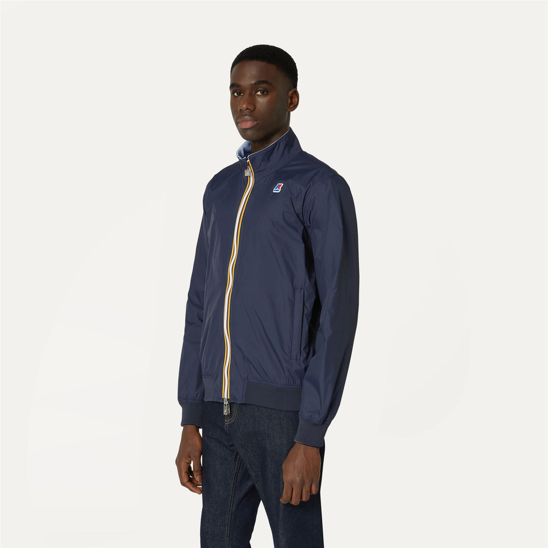 Jackets Man ARSENE PLUS.2 REVERSIBLE Short BLUE D-AZURE B Detail (jpg Rgb)			