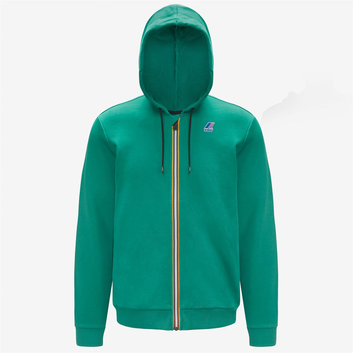 Fleece Unisex LE VRAI ARNEL POLY COTTON Jacket GREEN Photo (jpg Rgb)			