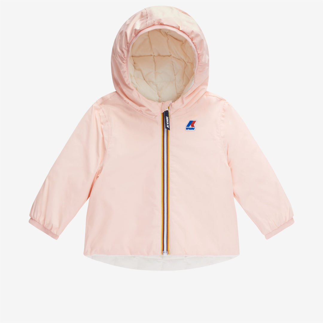 Jackets Kid unisex E. JACQUES THERMO PLUS.2 DOUBLE Short PINK DAFNE - WHITE Photo (jpg Rgb)			