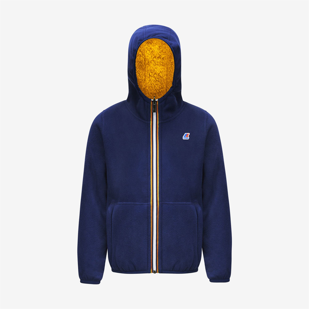 Fleece Boy P. JACQUES POLAR REVERSIBLE Jacket BLUE MEDIEVAL - YELLOW RASPBERRY Photo (jpg Rgb)			