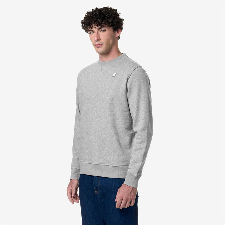 Fleece Man BAPTISTE Jumper GREY MEL Detail (jpg Rgb)			