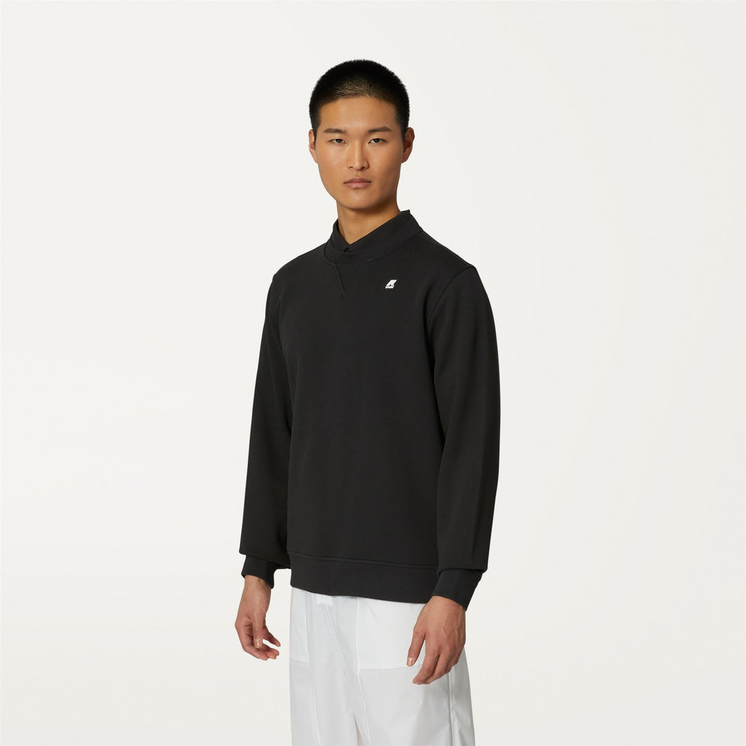 Fleece Man BAPTISTE Jumper BLACK PURE Detail (jpg Rgb)			