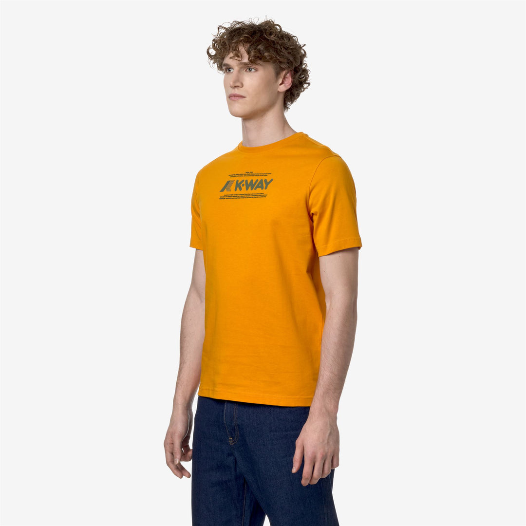 T-ShirtsTop Man ODOM TYPO T-Shirt ORANGE MD Detail (jpg Rgb)			