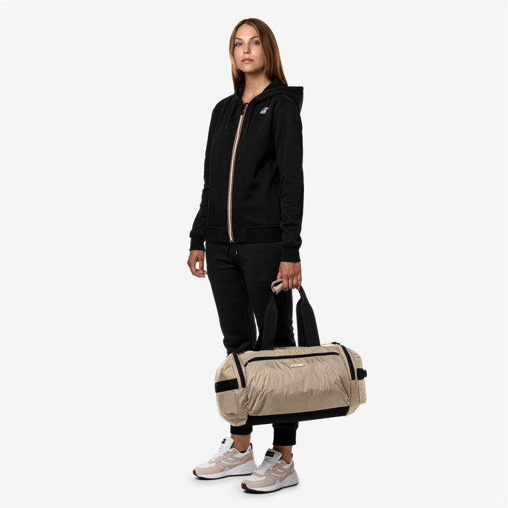 Bags Unisex MEREVILLE S Duffle BEIGE TAUPE Detail (jpg Rgb)			