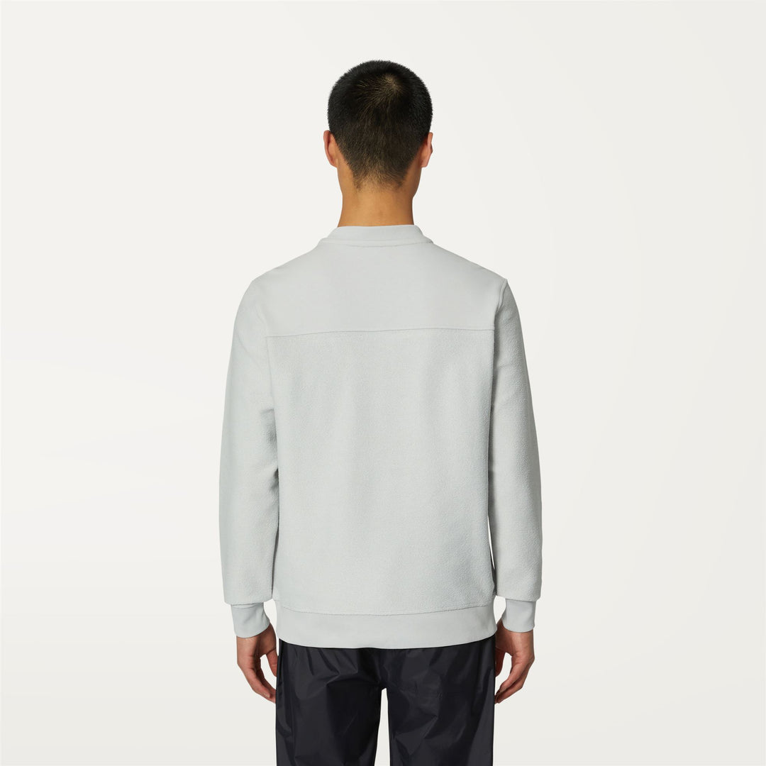 Fleece Man JULIO Pull  Over GREY ASH Dressed Front Double		