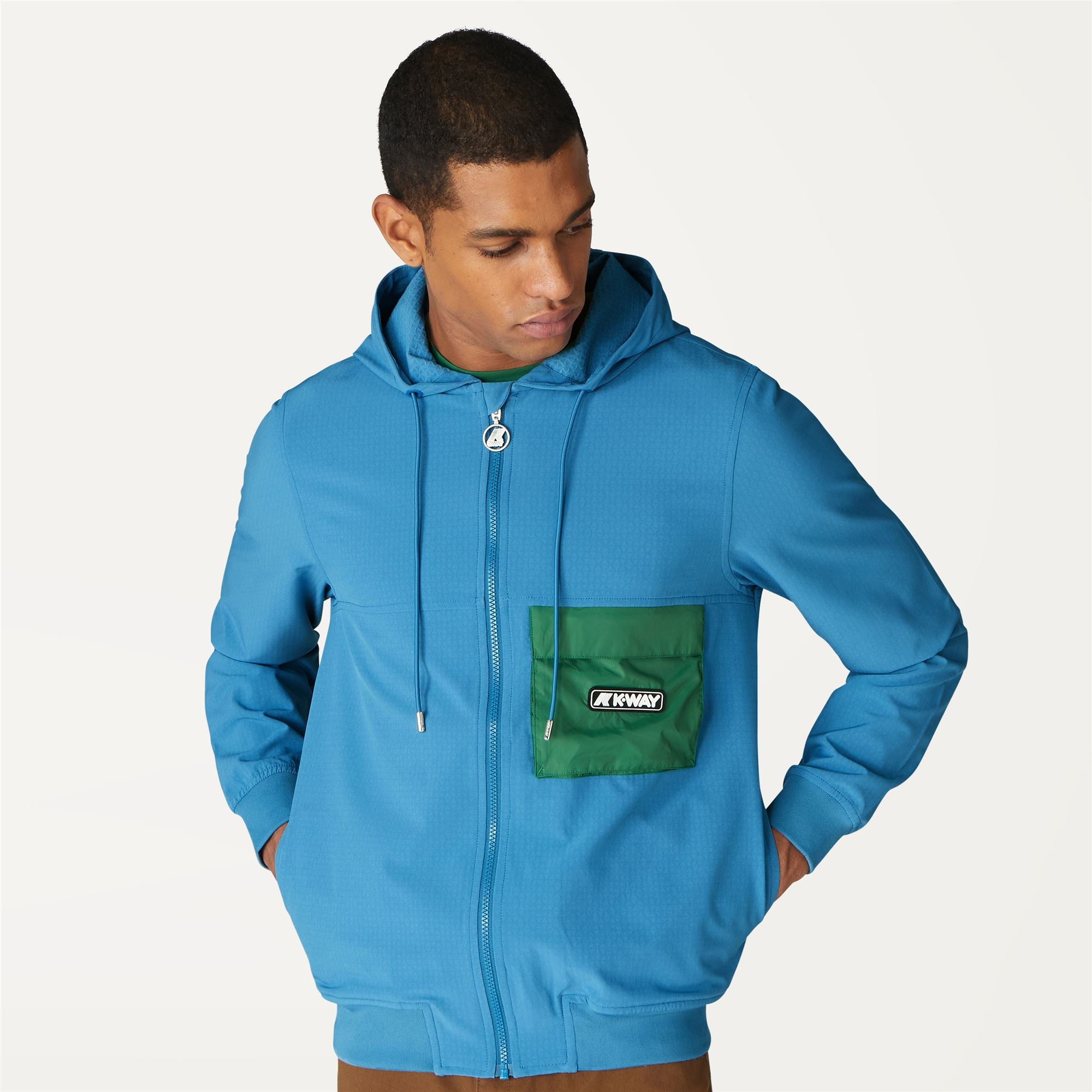 Turquoise fleece jacket sales