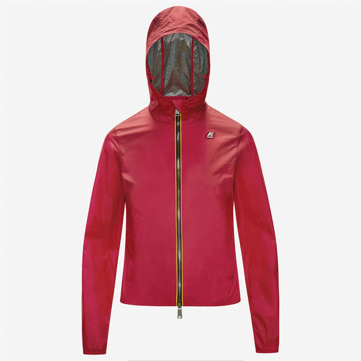 Jackets Woman LIL IRIDESCENT METAL NY Short RED BERRY Photo (jpg Rgb)			