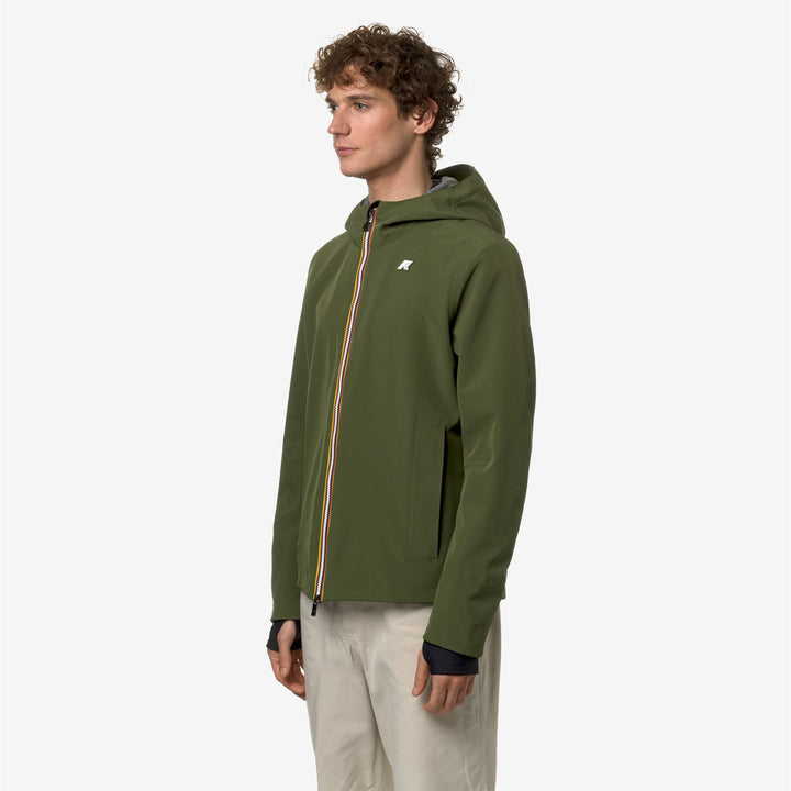 Jackets Man JACKO BONDED JERSEY Short GREEN CYPRESS Detail (jpg Rgb)			