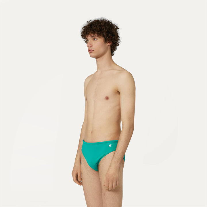 Bathing Suits Man Omer Olympic Brief GREEN Detail (jpg Rgb)			