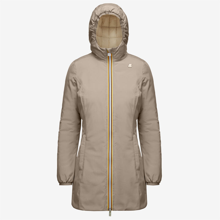 Jackets Woman DENISE ST THERMO DOUBLE 3/4 LENGTH BEIGE T-BEIGE E Photo (jpg Rgb)			