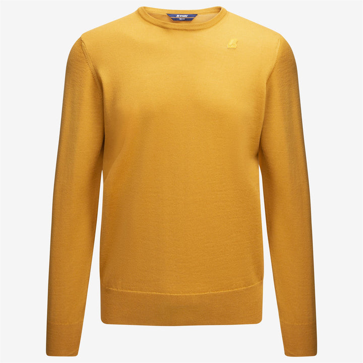 Knitwear Man SEBASTIEN MERINO Pull  Over YELLOW RASPBERRY Photo (jpg Rgb)			