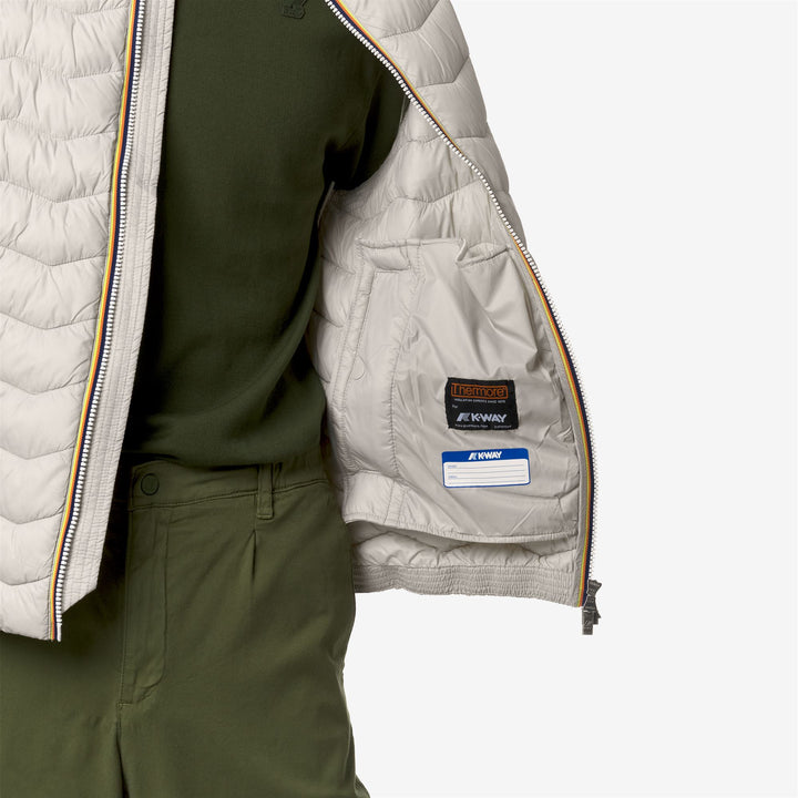 Jackets Man VALEN QUILTED WARM Vest BEIGE LT Detail Double				