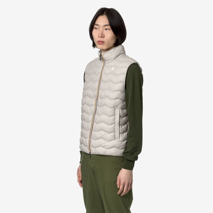 Jackets Man VALEN QUILTED WARM Vest BEIGE LT Detail (jpg Rgb)			