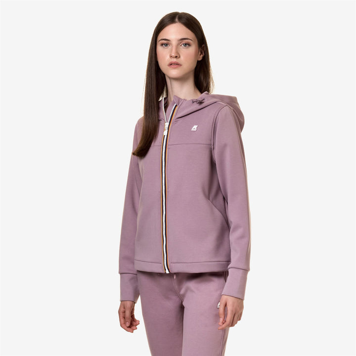 Fleece Woman ELISEE LIGHT SPACER Jacket VIOLET DUSTY Detail (jpg Rgb)			