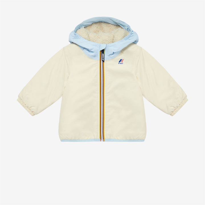 Jackets Kid unisex E. LE VRAI 3.0  CLAUDINE ORSETTO Mid ECRU-BEIGE-AZURE Photo (jpg Rgb)			