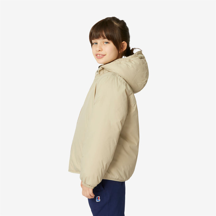 Jackets Kid unisex P. LE VRAI 3.0 CLAUDE ORSETTO Mid ECRU-BEIGE GREY Detail (jpg Rgb)			