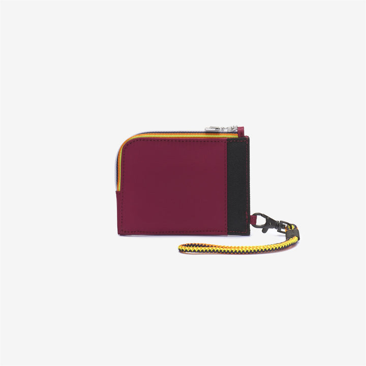 Small Accessories Unisex VILLEBONNE Wallet RED DK Dressed Front (jpg Rgb)	