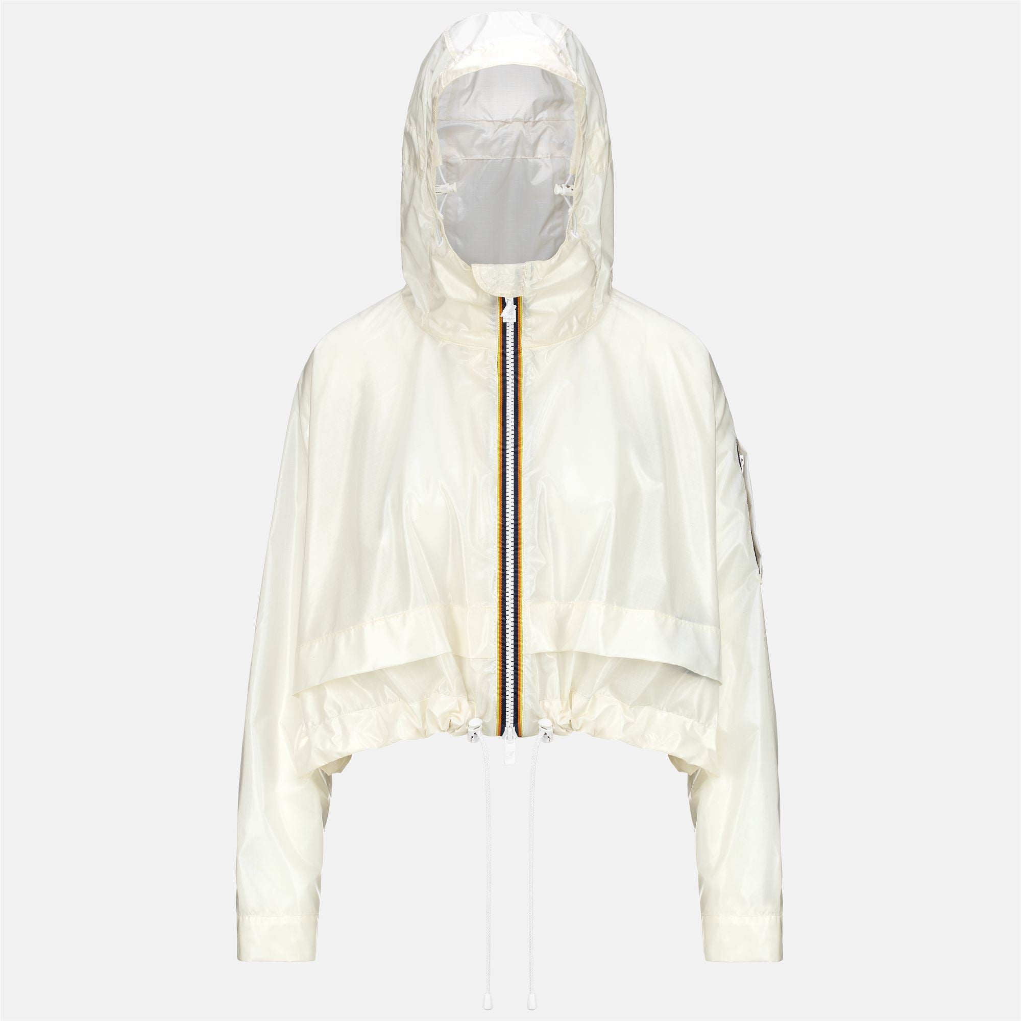 Jackets Woman CROPEL LIGHT GLASS RIPSTOP Short SILVER WHITE K Way