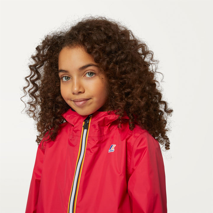 Jackets Kid unisex P. LE VRAI 3.0 CLAUDE WARM Mid RED BERRY Detail Double				