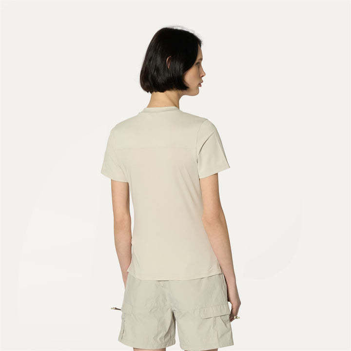 T-ShirtsTop Woman PACHOUR T-Shirt BEIGE LT Dressed Front Double		