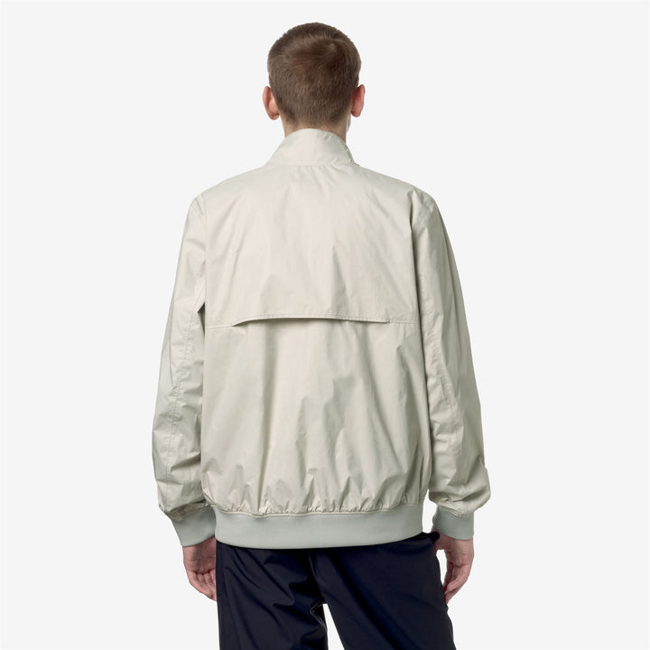 Jackets Man ARSENE PLUS.2 DOUBLE Short BEIGE L-GREEN C Dressed Front Double		