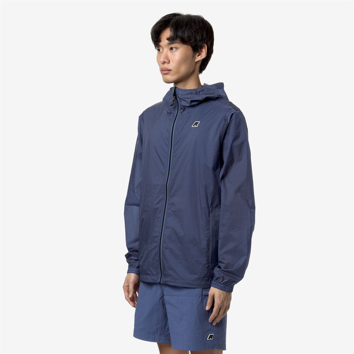 Jackets Unisex CLEON NYLON RIPSTOP Short BLUE FIORD RIPSTOP Detail (jpg Rgb)			