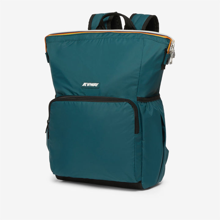 Bags Unisex MAIZY Backpack GREEN PETROL Dressed Front (jpg Rgb)	