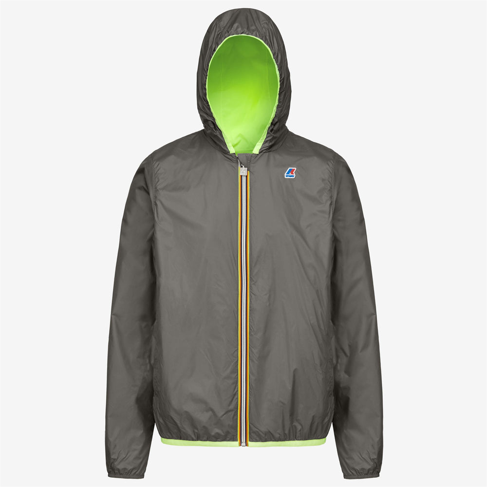 Jackets Man Jacques Plus Double Fluo Short YELLOW FLUO-GREY Dressed Front (jpg Rgb)	