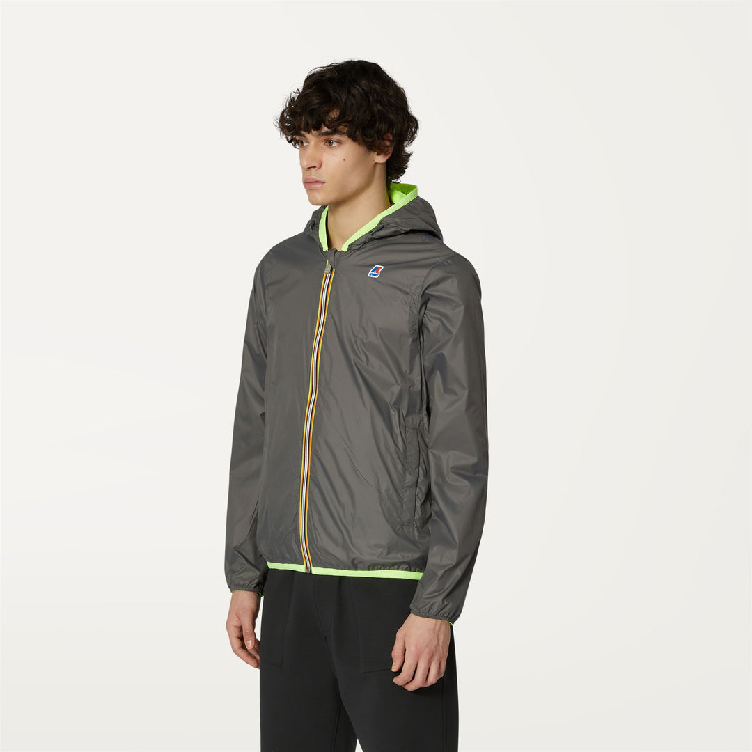 Jackets Man Jacques Plus Double Fluo Short YELLOW FLUO-GREY Detail Double				