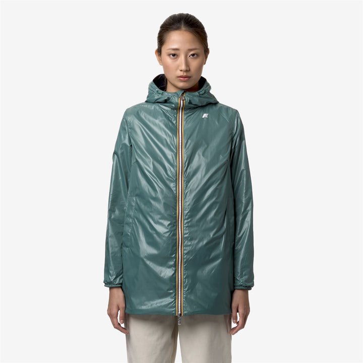 Jackets Woman SOPHIE PLUS.2 DOUBLE Mid BLUE D-GREEN P Detail Double				